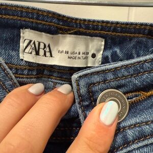 Zara wide leg Marine Straight Jeans